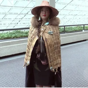Image credit to Vancouver Sun. Estella in regalia.