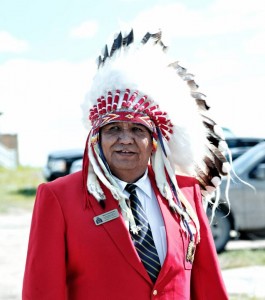 The photo: Chief Steve Courtoreille courtesy of Mikisew Cree First Nation